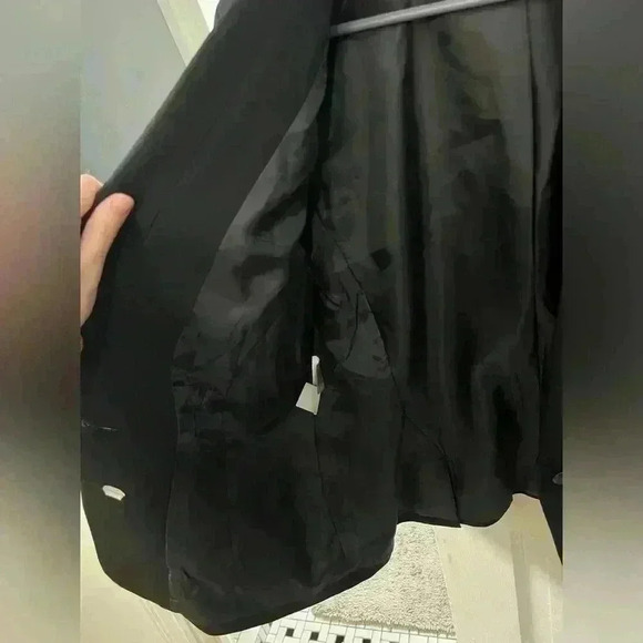 Nine West Black business blazer 3/4 sleeve size 12 - Picture 6 of 11